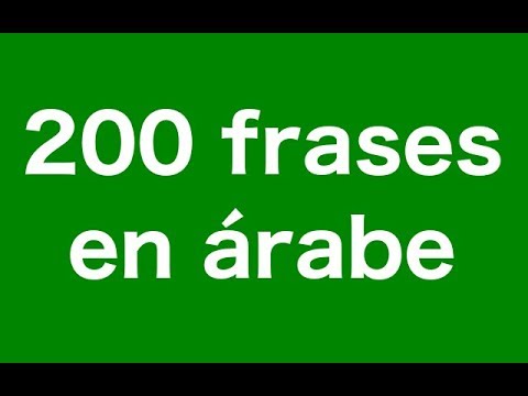 Frases en arabe y su traduccion