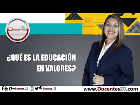 Que es la educacion en valores