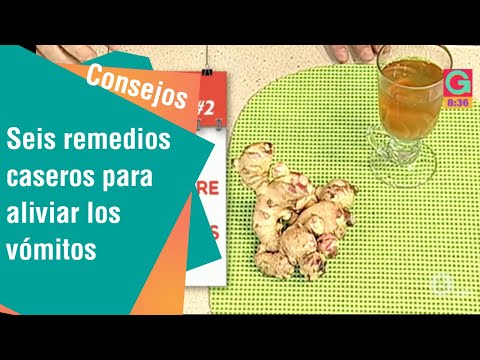 Remedios caseros para cortar los vomitos