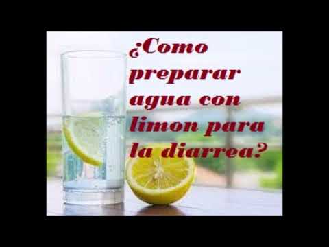 Agua de limon para la diarrea