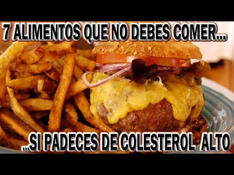 Tabla de alimentos prohibidos para el colesterol alto