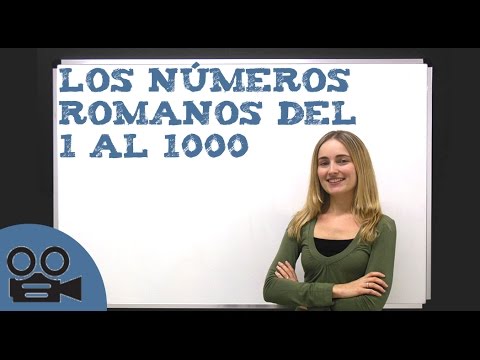 Numeros romanos del 1 al 1000