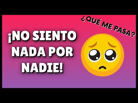 Persona que no siente amor por nadie