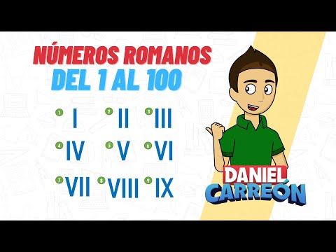 Numeros romanos del 1 al 100