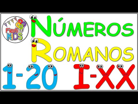 Numeros romanos del 1 al 20