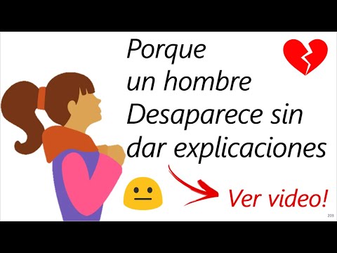 Perfil de hombres que desaparecen sin dar explicaciones