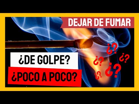 Dejar de fumar de golpe o poco a poco