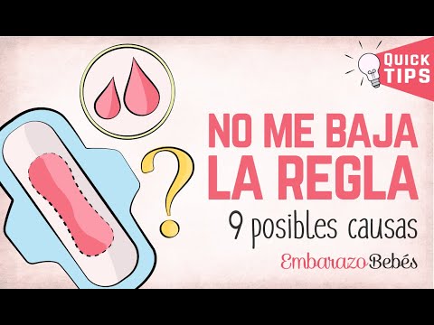 Causas por las que no baja la regla