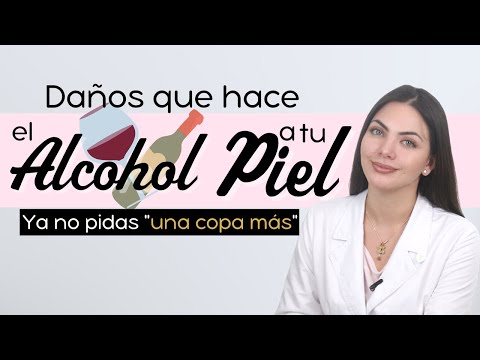 Efectos del alcohol en la piel