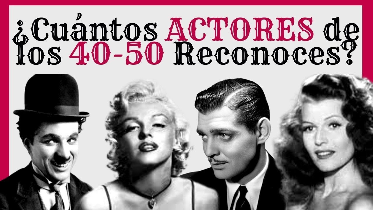 actores americanos anos 40 50