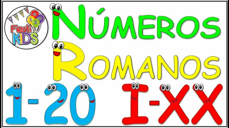 Numeros romanos del 1 al 20